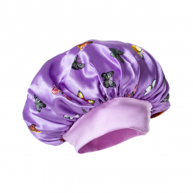 Satin Hair Bonnet - Saténová detská čiapka pre kučeravé vlasy s jemným lemom